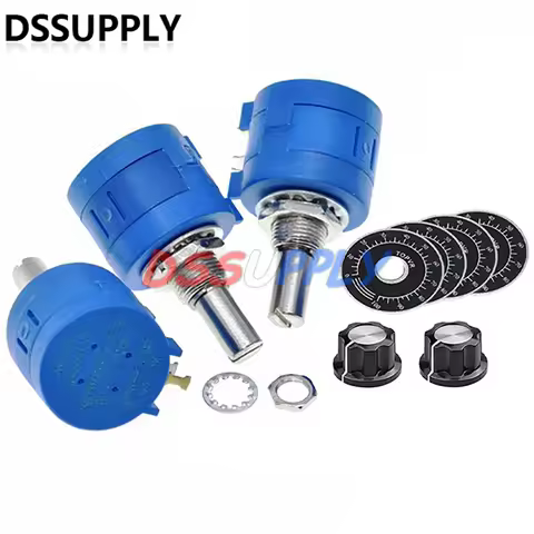 1Set 3590S Multiturn Adjustable Resistor Potentiometer Kit 100 200 500 1K 2K 5K 10K 20K 50K 100K Ohm