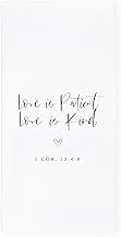 The Cotton & Canvas Co. Love is Patient Love is Kind 1 Corinthians 13:4-8 Scripture, Bible, Religiou