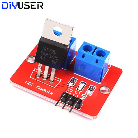 IRF520 MOSFET Driver Module Power MOSFET Control Board with Optocoupler Isolation for STM32 Smart Ca