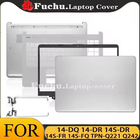 FOR HP 14-DQ 14-DR 14S-DR 14S-FR 14S-FQ TPN-Q221 Q242 Housing Case LCD Back Cover Bezel Hinges Palmr