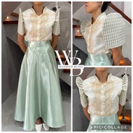 ♞,♘,♙Modern Ladies Barong with Skirt