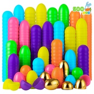 94 Pcs 2.3" Easter Eggs with 6 Golden Eggs, Assorted Plastic Easter Eggs for Filling Specific Treats