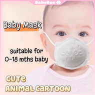 🇲🇾Ready Stock‼️6Pcs Newborn 0-18 Months Children 3D Stereo Cartoon Disposable Baby Mask 立体宝宝小孩口罩