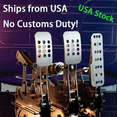 SIMJACK UT Pedals Sim Racing Pedals PC Racing Simulator Pressure Sensor Load Cell HE Hydraulic Pedal