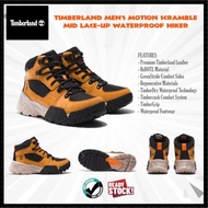 TIMBERLAND Men's Motion Scramble Mid Lace-Up Waterproof Hiker Shoe / Boot, Size US 8.5 (Ready Stock)