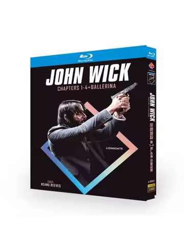 John Wick 1-4 Blu-ray Disc BD DVD