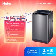 [READY STOCK] Haier 8kg Fully Auto Washing Machine / Washer / 洗衣机 / Mesin Basuh HWM80-1269S2