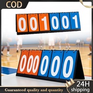 Basketball & Volleyball Scoreboard 6-Digit Digital Flip Board for Multi-Sport Scoring