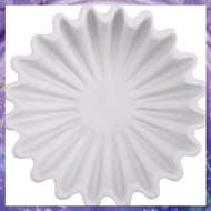 [r3jylk02.vn] Fluted Ruffle Decorative Bowl - Home Decor Accents for Living Room Styling Coffee Tabl