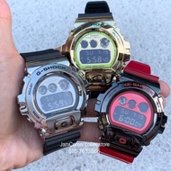 READY STOCK 100% ORIGINAL CASIO G-SHOCK GM-6900 METAL COVERED SERIES SILVER/RED/GOLD