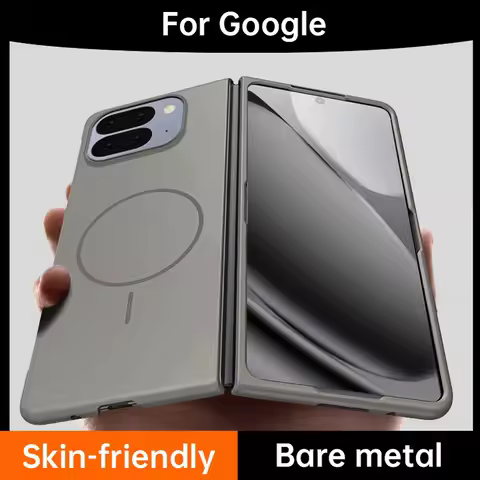 Slim Bezel-less Skin Feel Thin Magnetic Ring Case For Google Pixel 10 Pro Fold pixel9 pro fold pixel