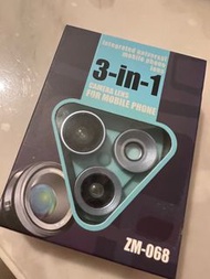 魚眼廣角微距三合一手機鏡頭