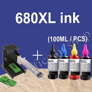 HP 680 Ink HP 680XL Black HP680XL Refillable Ink Compatible for HP 1115 1118 2135 2138 4538 4678 2600 3635 3636 3638