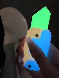 1入組發光版重力胡蘿蔔刀,創意青少年玩具 (隨機款式和顏色)