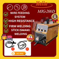 MELLO MIG200D(IGBT) 1 PHASE INVERTER CO2 GAS SHIELD WELDING MACHINE C/W 3M TORCH & ACCS