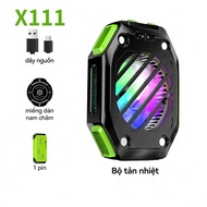-CLUBLU- Quạt Tản Nhiệt Sò Lạnh KHÔNG DÂY Đóng Băng Điện Thoại X111 LED Phụ Kiện Gaming Livestream