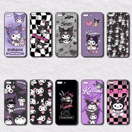 Painted phone case for Vivo Y27 Y27S Y30 Y31S Y31 Y33S Y33T Y35 Kuromi design Soft black TPU case