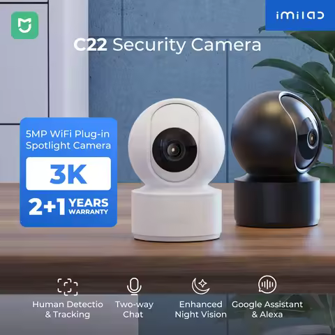 IMILAB C22 3K Security Indoor Camera - 360° View Home Camera with Color Night Vision for Baby/Pet Mo
