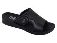 Dép quai ngang nam Bitas DUM.132 (Đen + Nâu + Vàng bò)