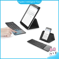 【Foldable Portable Keyboard】Portable Mini Bluetooth-compatible Keyboard Wireless Foldable Trackpad Keyboard Compatible For Ios Android Windows ipad