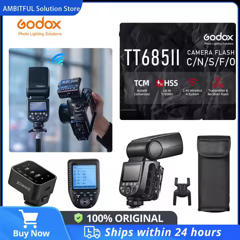 GODOX Camera Flash Light TTL 2.4G HSS 1/8000s TT685II GN60 Wireless Speedlite TT685 II for Canon Nik