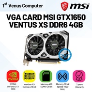 Promo Vga Card Msi Gtx1650 Ventus Xs Ddr6 4Gb / Vga-Msi2 Berkualitas