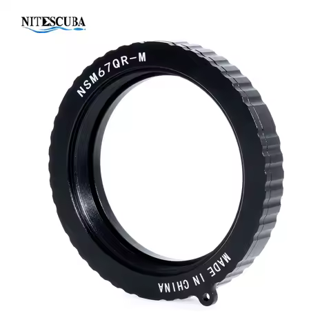 Nitescuba 67mm Quick Release Lens Ring Aluminum Anti-Corrosion Adapter Wave Grip for Nauticam Weefin