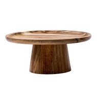 Round Wood Cake Stand Cake Pedestal Stand for Birthday Cake, Wedding Cake, Wood Serving Platter, Wooden