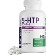Bronson 5-HTP 200mg (5-hydroxytryptophan) Griffonia Simplicifolia, 60 Vegetarian Capsules
