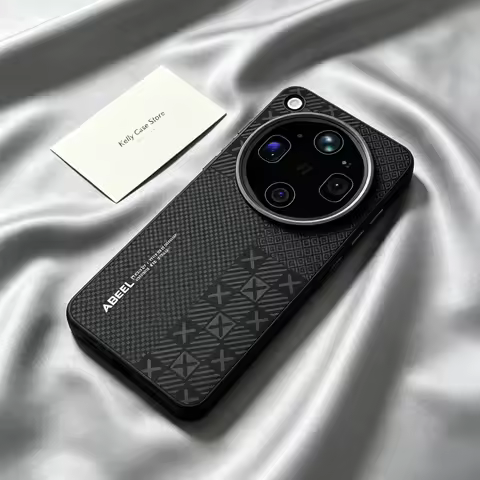 Magnetic Case For OPPO Find X9 Ultra black checkered texture scratch resistant Shockproof Cover For 