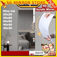 【SG stock Fast Shipping】HD Acrylic Mirror Explosion-Proof Wall Mirror Full Body Mirror dressing mirr