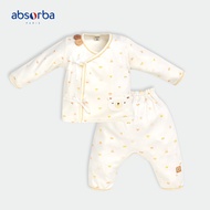 แอ็บซอร์บา ชุดผูกหน้า แขนยาว สำหรับเด็กแรกเกิด - 3 เดือน นวัตกรรม Bamboo คอลเลคชั่น Mignon Bebe