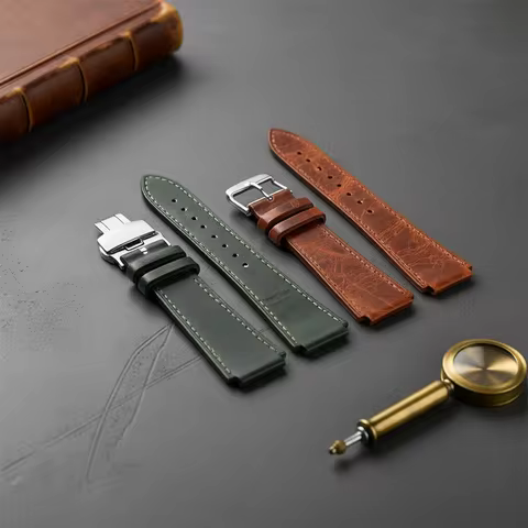 18mm Genuine Leather Watchband Retro For Casio AE1200 AE-1300 A158W/A168 W-216H A159 F91w Vintage Wa