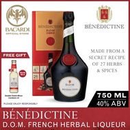Benedictine D.O.M. French Liqueur - 750ml / 75cl 40% ABV - Aromatic and Floral Liqueur Distilled in 