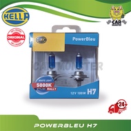 (ORIGINAL) White Bulb H7 HELLA Powerbleu Bulbs 5000K high wattage 55W
