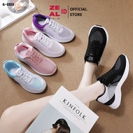 ZEAL-ID - BEST KOREAN AIR CIRCULATION SNEAKERS SIMPLE STYLE SPORTIF CASUAL STRAP IMPORTED WOMEN G-22