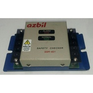 AZBIL Safety Checker SSR-401 Power AC200V ±10% Output Relay Circuit 1a, 1b Made In Japan