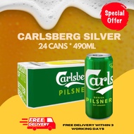 Carlsberg Silver Tab Beer 24 X 490ml