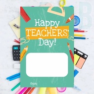 (25 Pcs) Kartu Ucapan Selamat Hari Guru / Happy Teacher's Day Card