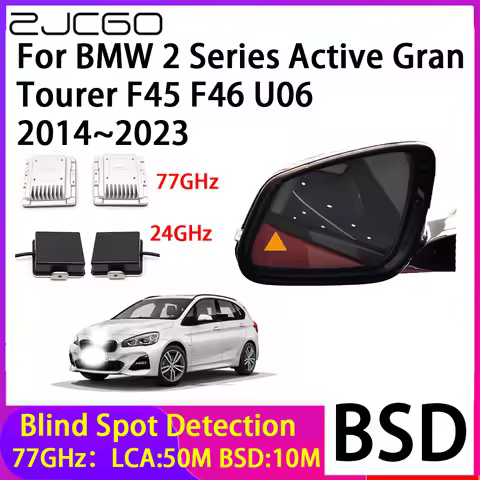 ZJCGO Car Blind Spot Detection BSD Mirror Rear Radar Detection System for BMW 2 Series Active Gran T