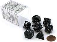 Chessex Dice: Polyhedral 7-Die Speckled Dice Set - Ninja
