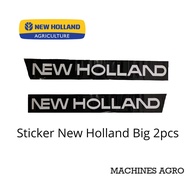 Sticker New Holland Big 2 pcs (Black & White) -Mesin Padi New Holland