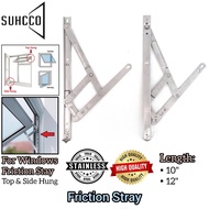 1 Pair Suhcco Stainless Steel SS304 Top Hung Friction Stay For Side Window And Door Glass Window