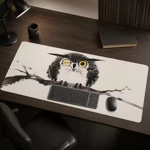 Cute Owl Mouse Pad Gaming XL Home Large Computer New Mousepad XXL Mechanical Keyboard Pad MousePads 