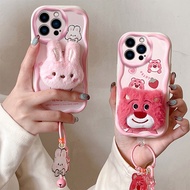 Casing iphone 15 pro max Cute Plush phone case for iphone 15 pro case bts