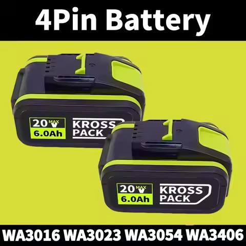 For WORX 6Ah/8Ah Li-ion Battery For DeWALT Tools For WORX 5pin WA3520 WA3525 WA3511 20V Cordless Pow