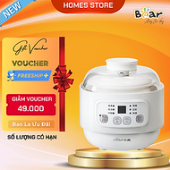 Nồi Nấu Cháo Chưng Yến Tiềm Thuốc Bắc Bear DDZ-A08T8 - Bản Tiếng Anh Có Kèm Khay Hấp Dung Tích 0.8 L