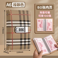 Large Capacity Cash Storage Bag Protective Cover for Money Saving Book Waterproof Storage Folder for