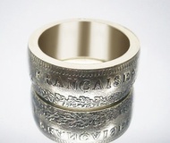 法國硬幣戒指 50 法郎 1976 年（複製品）法國硬幣項鍊硬幣戒指禮物