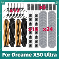 Compatible with Dreame X50 Ultra Accessories Main Side Brush Hepa Filter Mop Cloth Dust Bag Replacem